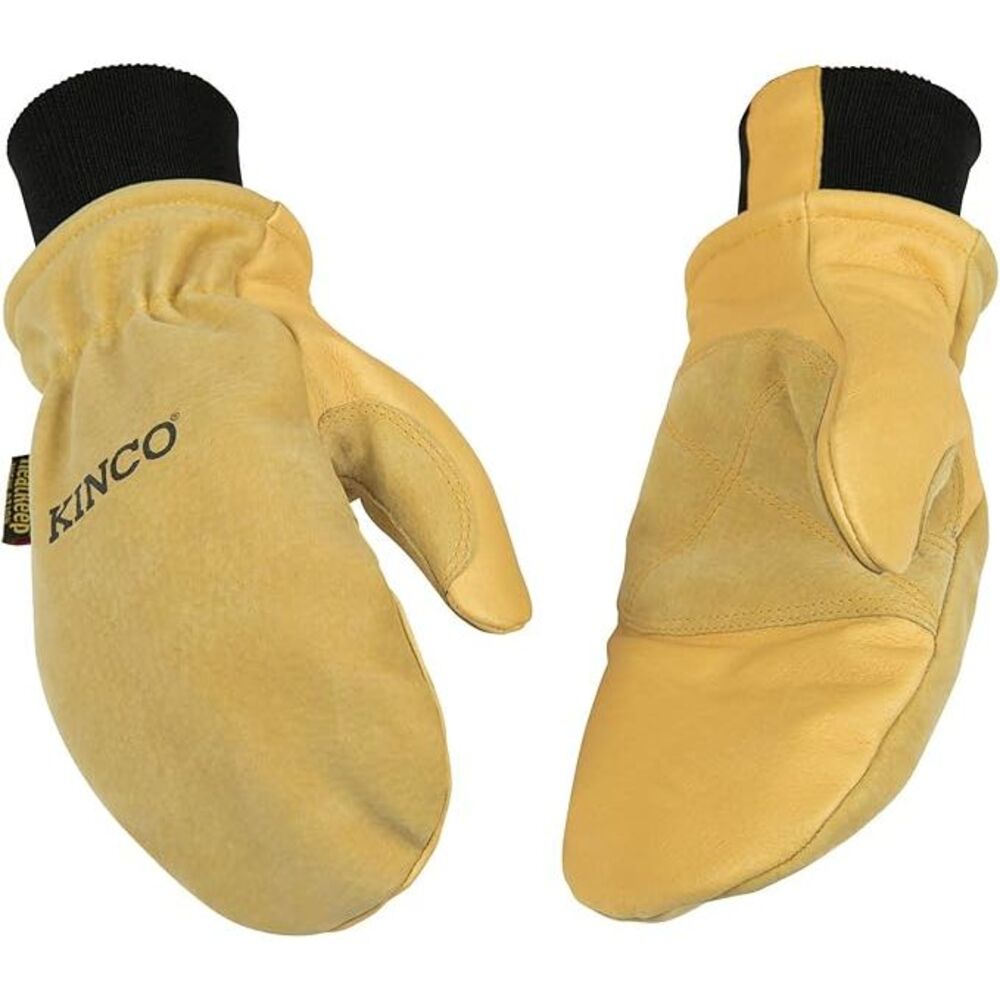 Kinco Premium Leather Work Gloves w/ Nikwax Waterproof Wax, Pigskin - Size Large